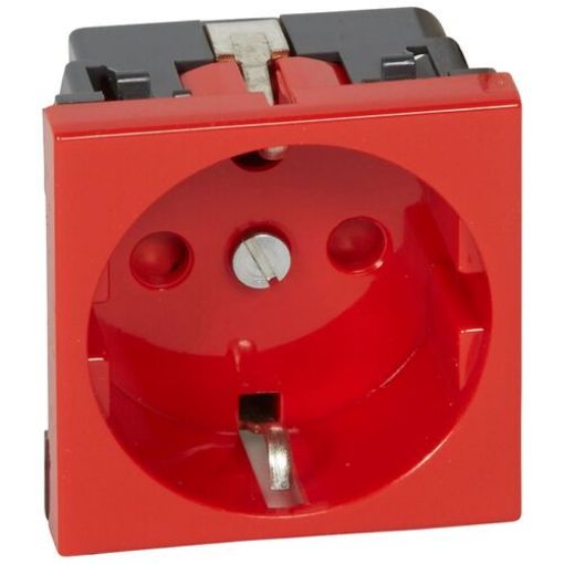 Picture of UPS Schuko Socket Red Mosaic 077214