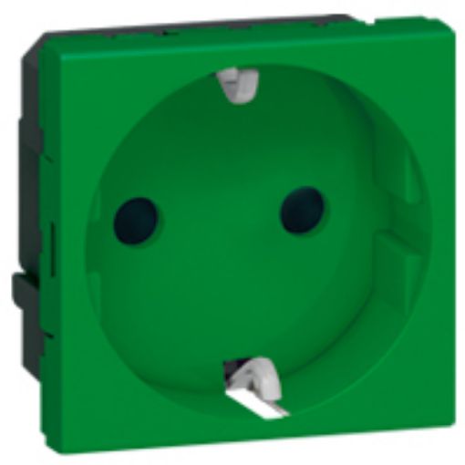Picture of Green Mosaic Schuko Socket 077216