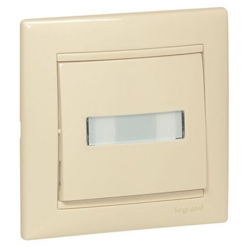 Picture of Illuminated Doorbell Button with Inscription 12V Cream Valena 774117