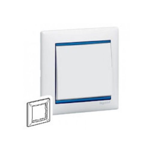 Picture of 1 Seater Frame White/Blue Valena 774271