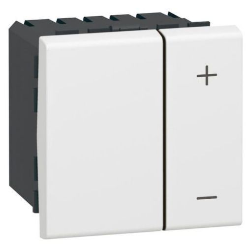 Picture of Fluorescent Dimmer 1-10V 600VA White 1 Element Mosaic 078404