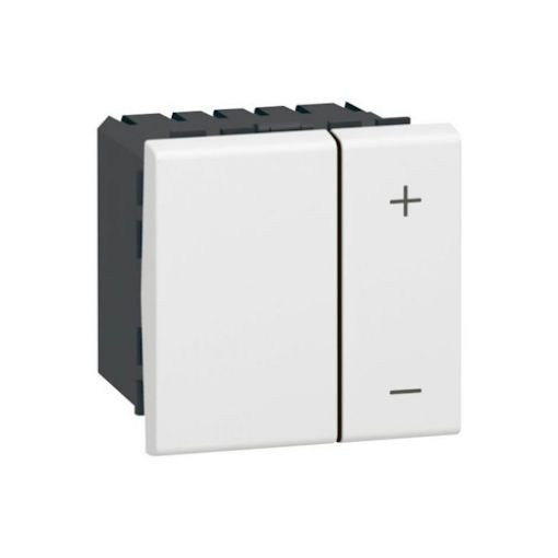 Picture of Dimmer Variapush 2 Wires Without Neutral White 2 Elements Mosaic 078405