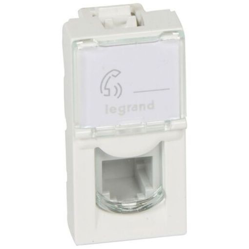 Picture of Telephone Socket RJ11 4 Contacts White 1 Element Mosaic 078730