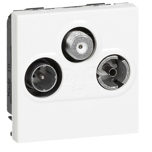 Picture of TV-RD-SAT Socket White Mosaic 078786