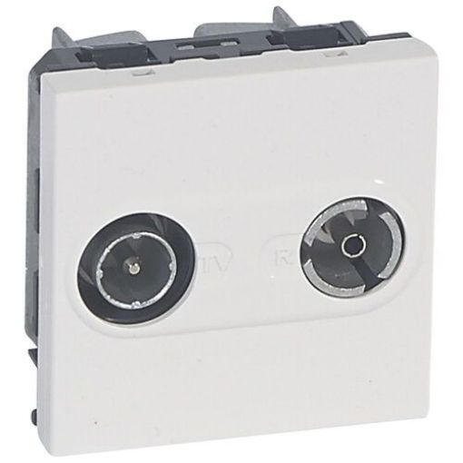 Picture of TV-RD Socket Terminal White Mosaic 078788