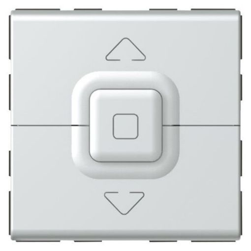 Picture of 2-element roller shutter switch, aluminum, mosaic, 079226