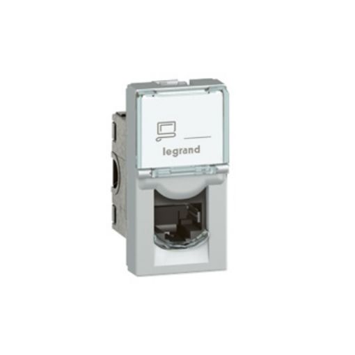 Picture of Network Socket UTP CAT6 1 Element Aluminum Mosaic 079260