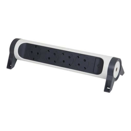 Picture of Multi-socket 4 Sockets Without Cable White/Black 694544