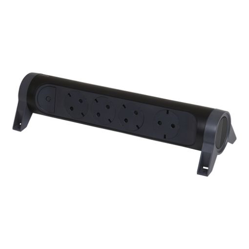 Picture of Multi-socket 4 Sockets Without Cable Black 694545