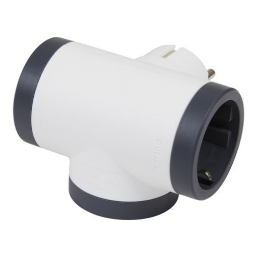 Picture of Multi-socket Socket 3 Sockets White/Black 694520