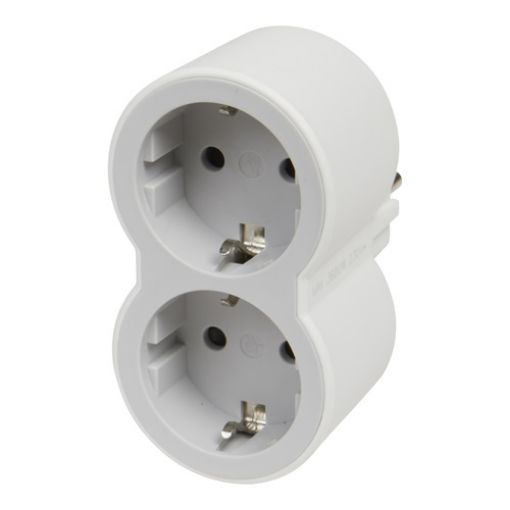 Picture of 2-Socket Straight Socket White/Grey 694516