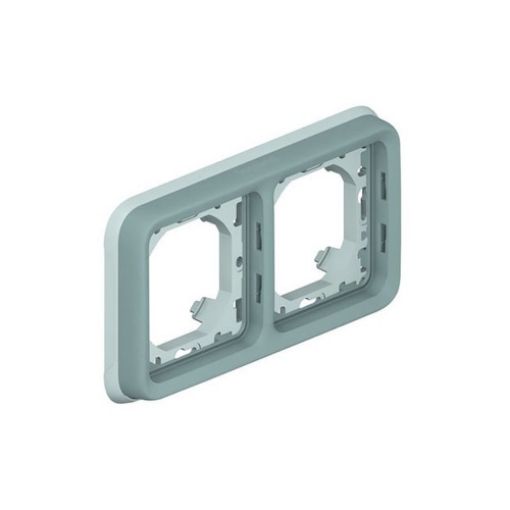Picture of 2-Position Horizontal Frame for Flush Mounting IP55 Gray PLEXO 069683