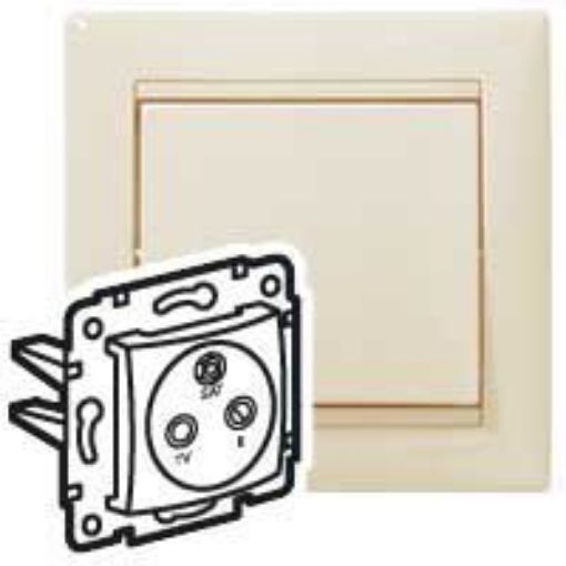 Picture of TV-RD-SAT Socket Simple Cream Valena 774335