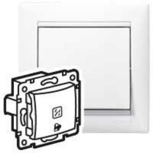 Picture of Illuminated 12V Button with Bell Indicator White Valena 774415