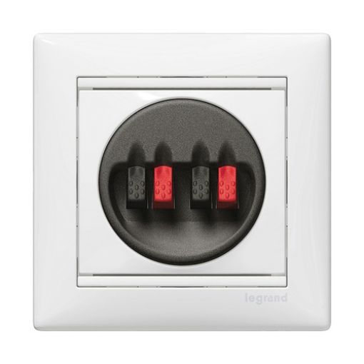 Picture of Speaker Socket 2 Outlets White Valena 774424