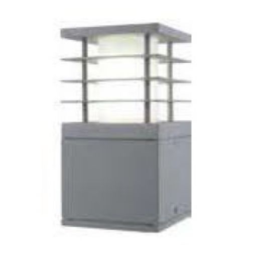 Picture of Square Column Floor Lamp with Gray Shade 7233-200