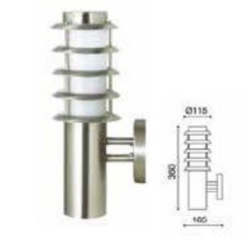 Picture of Cylindrical Torch Wall Sconce with Gray Shade