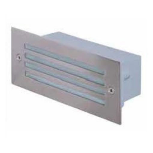 Picture of Recessed Rectangular Corridor Light with Grilles Gray