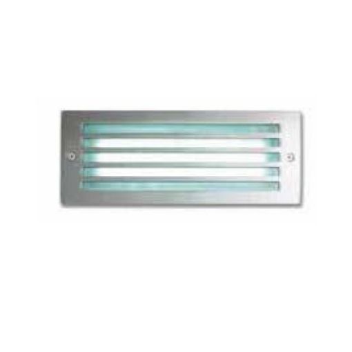 Picture of Recessed Rectangular Corridor Light with Grilles Gray