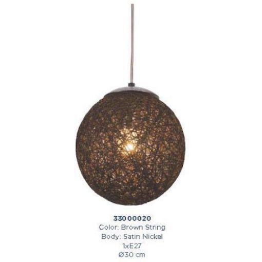 Picture of Pendant Light Ball Φ300mm Brown 8338/1L-BR