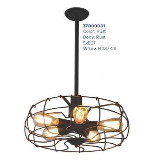 Picture of Bronze Fan Pendant Light KS1423P-5BN