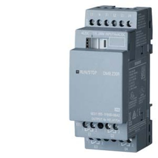 Εικόνα της 6ED1055-1FB00-0BA2 LOGO! DM8 230R Μονάδα Επέκτασης 4DI/4DO Relay
