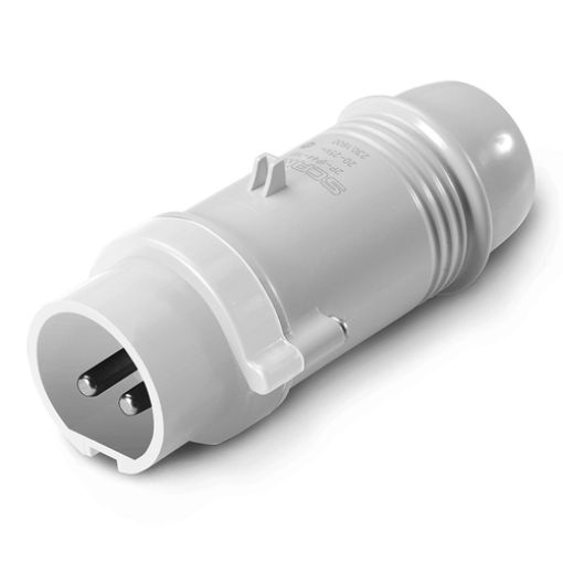 Picture of 230.1601 Male Plug 2P 16A 42V 12h IP44