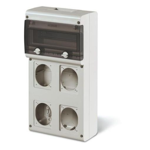 Picture of Wall Panel 1x10 with 4 Sockets IP66 212x415x105mm 632.4500-000