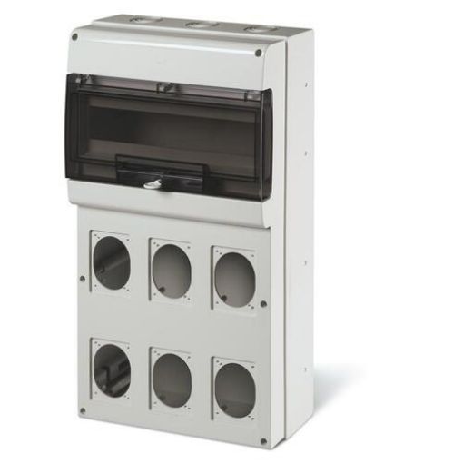 Picture of Wall Panel 1x16 with 6 Sockets IP66 328x550x140mm 672.5616
