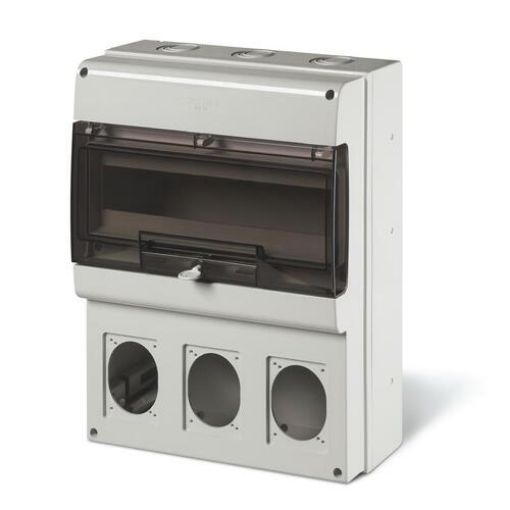 Picture of Wall Panel 1x16 with 3 Positions for Sockets IP66 328x400x140mm 672.4316