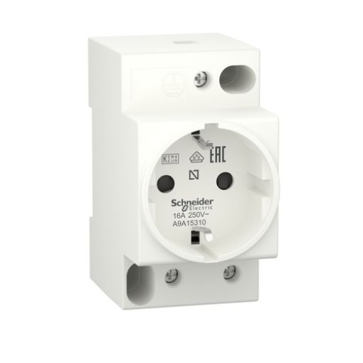 Picture of A9A15310 iPC 16A Schuko Rail Socket