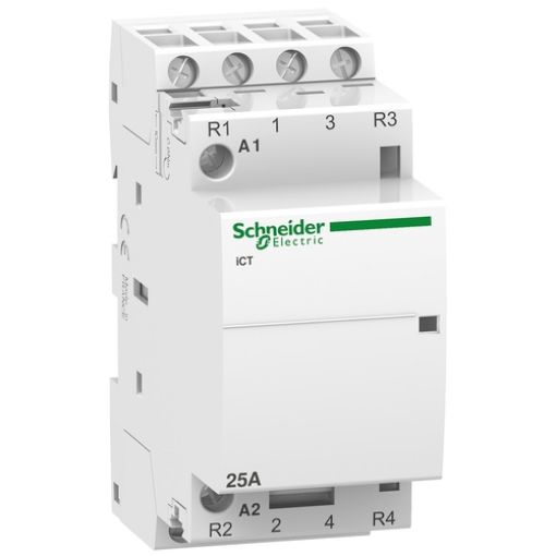 Picture of A9C20838 Rail Power Relay 2NO+2NC 25A 230VAC Acti9 iCT