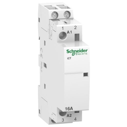Picture of A9C22012 Rail Power Relay 2NO 16A 12VAC Acti9 iCT