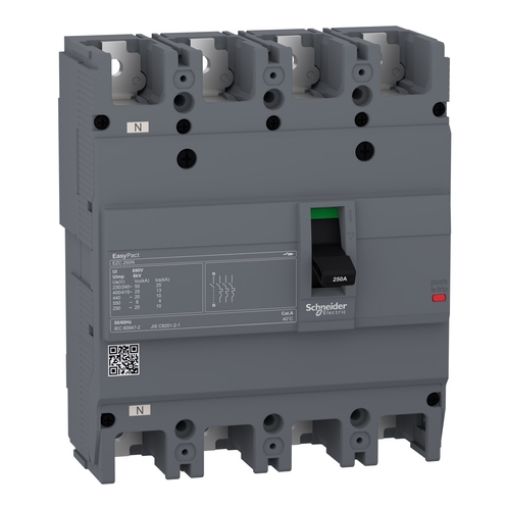 Picture of EZC250N4100 Circuit Breaker 4P3D 100A 25kA EasyPact EZC250N