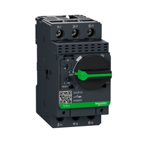 Picture of GV2P14 Thermomagnetic Switch 6-10A 3/4kW
