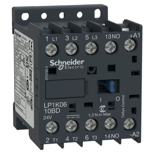 Εικόνα της LP1K0610BD Μίνι Ρελέ Ισχύος 3P 2.2kW 24VDC NO