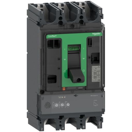 Picture of C63F32D630 Circuit Breaker 3P 630A 36kA MicroLogic 2.3 ComPacT NSX630F