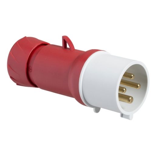 Picture of PKE16M434 Male Plug 4P 16A 400V 6h IP44
