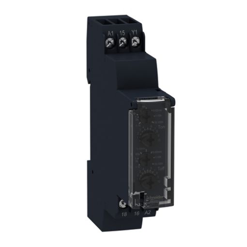 Picture of RE17RLMU Asymmetric Flash Time Relay L,Li 24-240VAC/24VDC 0.1s-100h 1C/O 8A