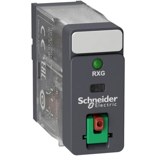 Picture of RXG12F7 RXG Microrelay 120VAC 1C/O 10A with Led+Test Button