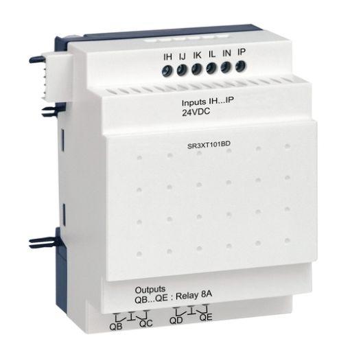 Picture of SR3XT101BD Zelio Logic Expansion Unit 6/4 I/O 24VDC
