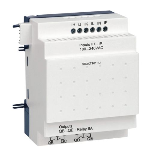 Picture of SR3XT101FU Zelio Logic Expansion Unit 6/4 I/O 100-240VAC