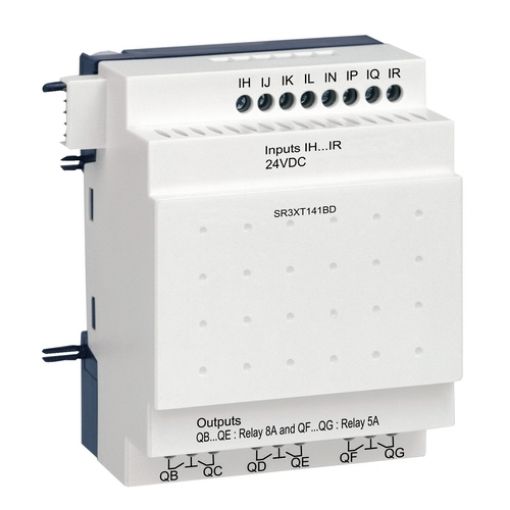 Picture of SR3XT141BD Zelio Logic Expansion Unit 8/6 I/O 24VDC