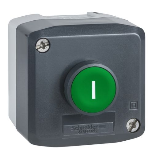 Picture of XALD102 Entry Panel 1 Button Green NO "I"
