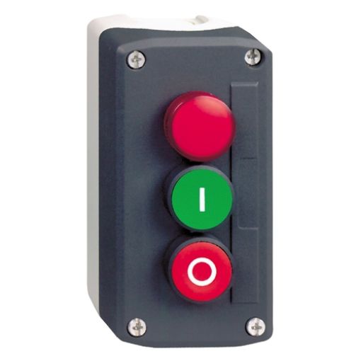 Picture of XALD363B 2 Button "IO" NO+NC+Red LED 24V