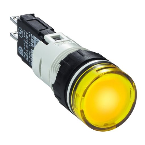 Picture of XB6AV5BB Indicator Light Φ16 Yellow Plastic 12-24VAC/DC LED