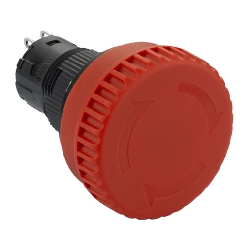 Picture of XB6ETN521P Plastic Push Button Φ16 Safety Mushroom Φ32 2NC Twist Release