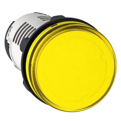 Picture of XB7EV05MP Indicator Light Φ22 Yellow Plastic 230VAC LED