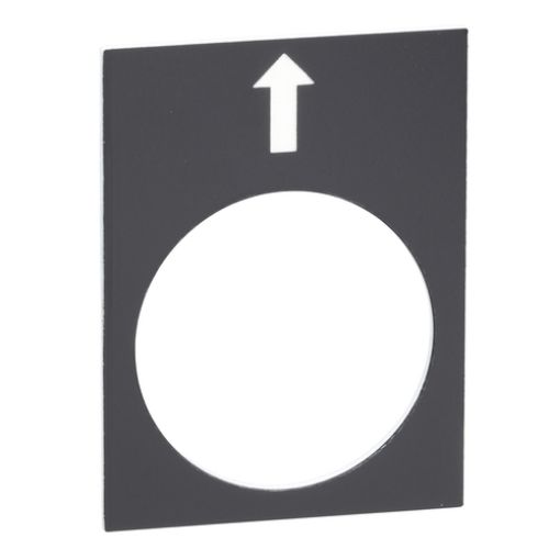 Picture of ZB2BY2910 Label Black Arrow Left White 30x40mm