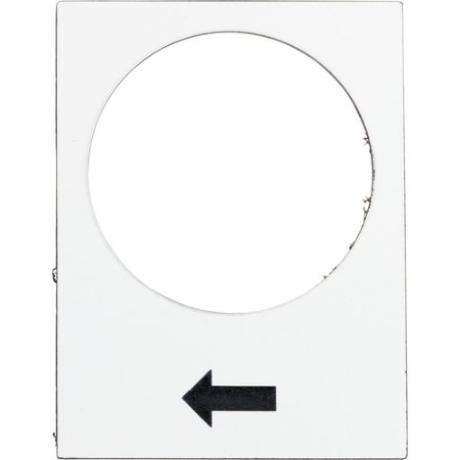 Picture of ZB2BY4901 Label White Arrow Up Black 30x40mm